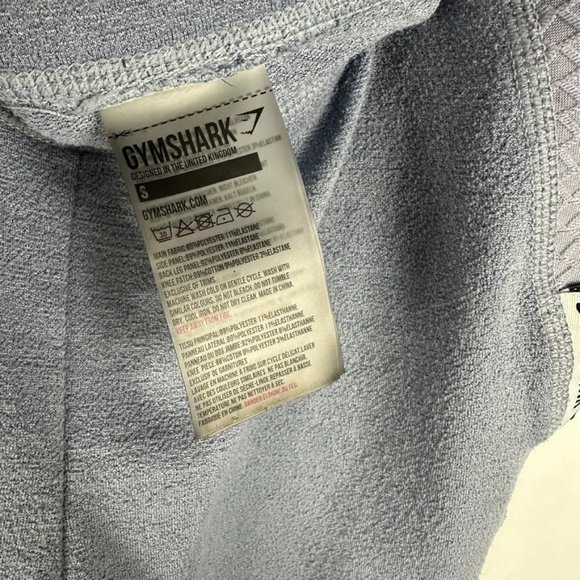 Gymshark Women’s True Texture Leggings High Waist Pockets Steel Blue (Lavender) - Picture 4 of 6